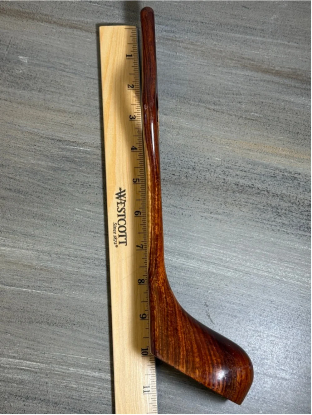 wood Golf club wine stand self balancing approximately 10”
